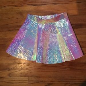 Cosmic Unicornz Iridescent Skater Skirt